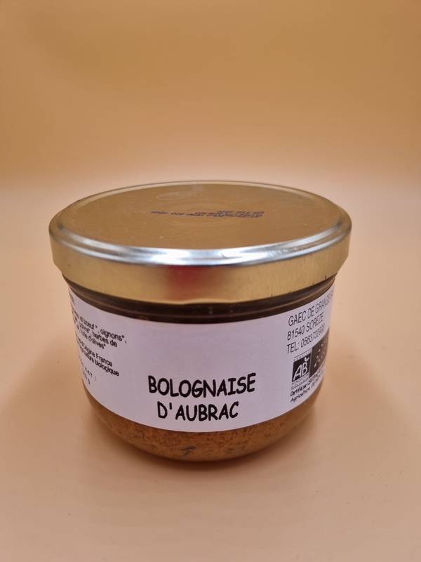 Bolognaise d'Aubrac bio - 360 g.