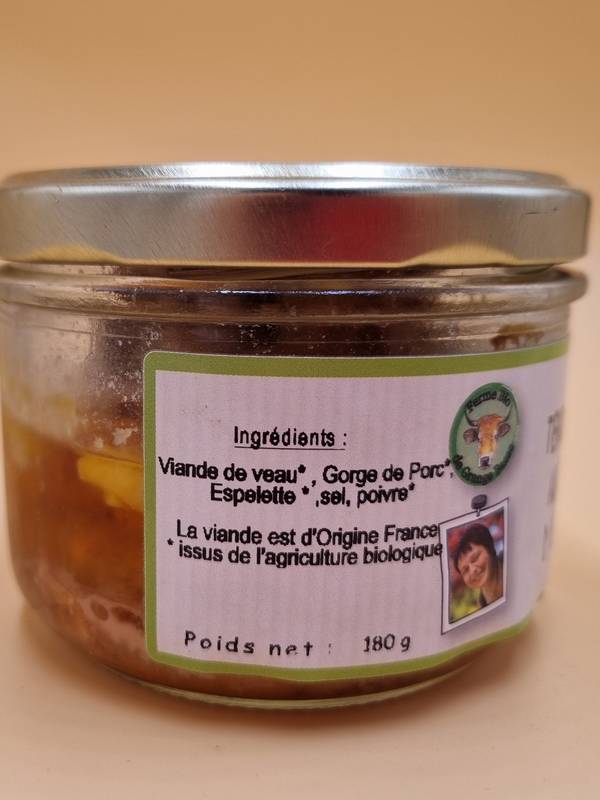 Terrine de veau au piment d'Espelette - 180 g. – Image 2